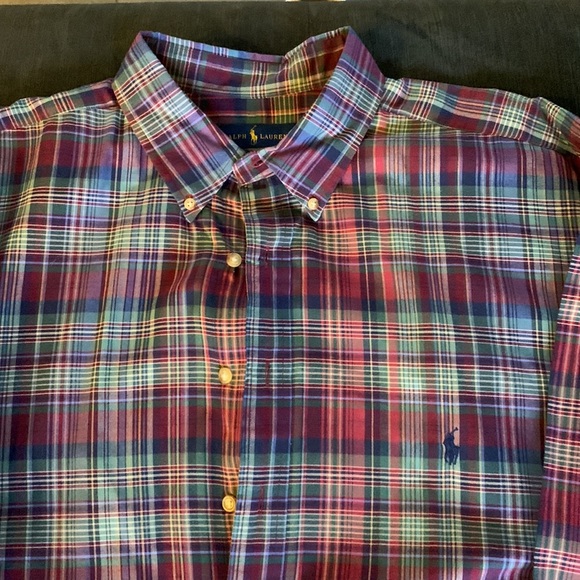 Polo by Ralph Lauren long sleeve buttoned shirt - Men’s size 2XLT - Gently Used - Picture 4 of 6